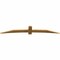 Ekena Millwork Bellingham Rough Sawn Timber Gable Bracket, Western Red Cedar, 108"W x 18"H x 2"D x 6"F, 4/12 Pitch GBW108X18X0206BEL00RWR - alternate 4